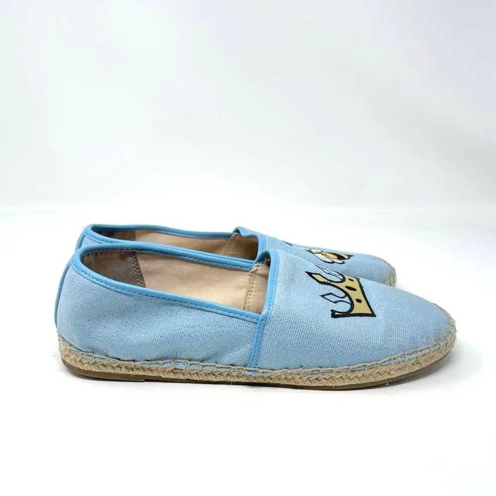 Sam Edelman Circus | Queen Bee Espadrilles Flats Blue Embroidered 7.5